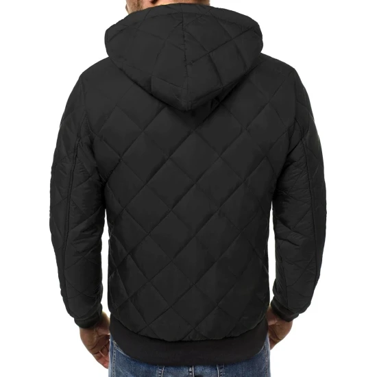 Vīriešu pavasara-rudens jaka Karl melnā krāsā Jakas