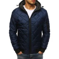 Vīriešu pavasara-rudens jaka tumši zilā krāsā Karl