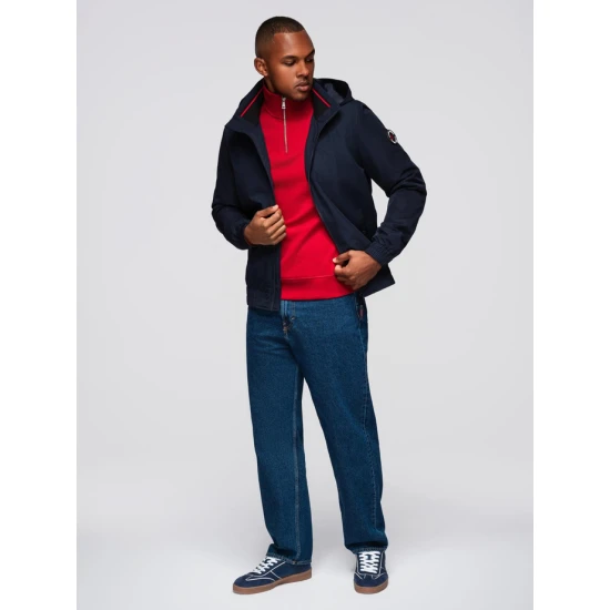 Vīriešu tumši zila jaka Kenit Vīriešu jakas un mēteļi