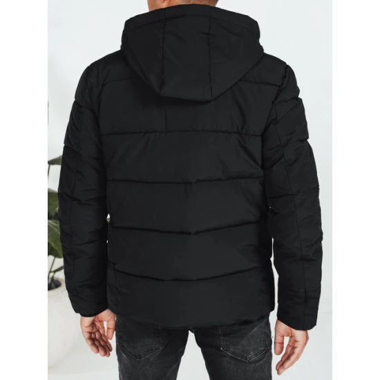 Vīriešu ziemas jaka Nevan melnā krāsā Ziemas jakas