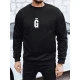 Vīriešu melns džemperis Gala Džemperi ar uzrakstiem