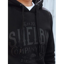 Vīriešu melna džemperis ar ciparu Shelby