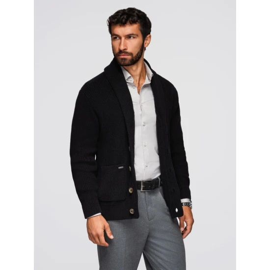 Vīriešu melns džemperis Roy Džemperi