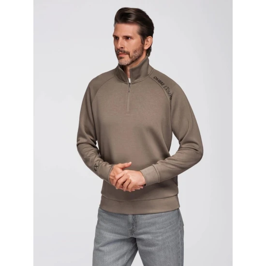 Vīriešu brūns džemperis Exim Džemperi