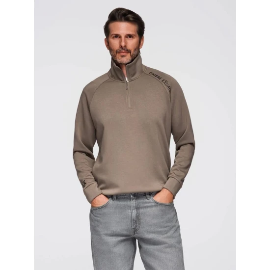 Vīriešu brūns džemperis Exim Džemperi