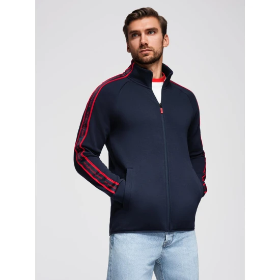 Vīriešu tumši zils džemperis Performance Džemperi bez kapuciņiem