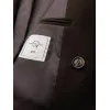 Vīrišķīgs tumši brūns mētelis Elegantās Mēteļi
