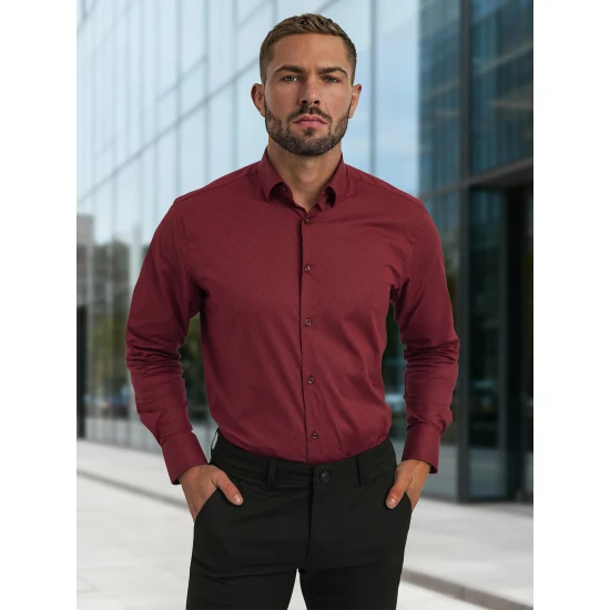 Vīriešu bordo krekls Royal Krekli