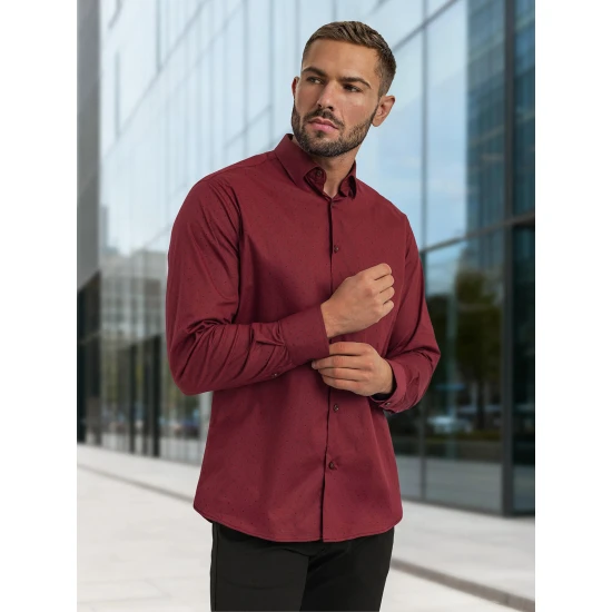 Vīriešu bordo krekls Royal Krekli