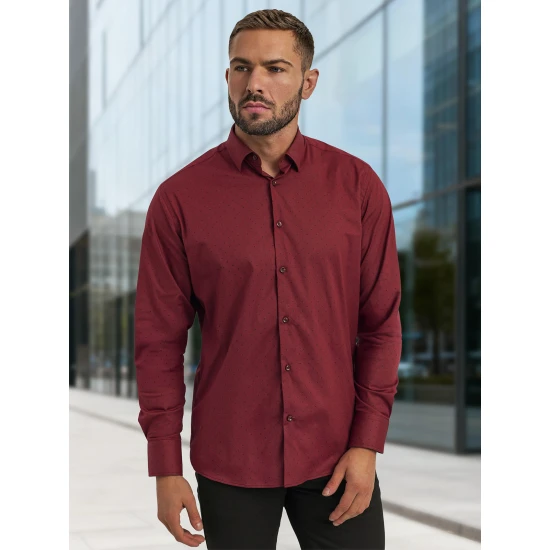 Vīriešu bordo krekls Royal Krekli