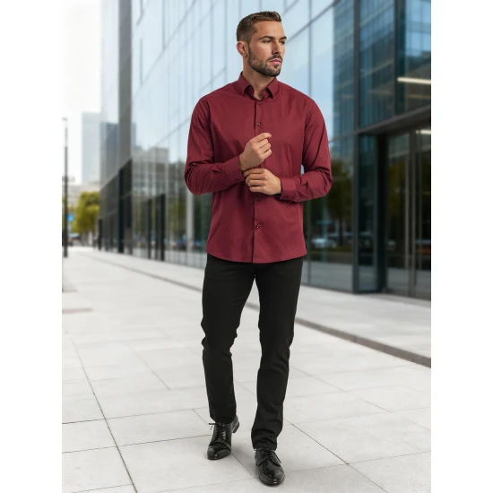 Vīriešu bordo krekls Royal Krekli