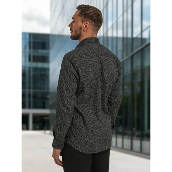 Vīriešu melns krekls Royal Krekli