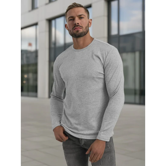 Vīriešu pelēks T-krekls Rojo Džemperi