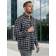 Vīriešu tumši zils rūtains krekls Marino Krekli