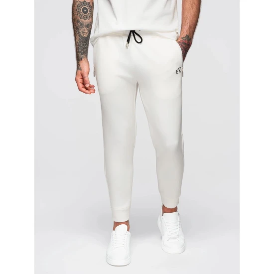 Vīriešu baltas ikdienas bikses Imek Gadījuma bikses