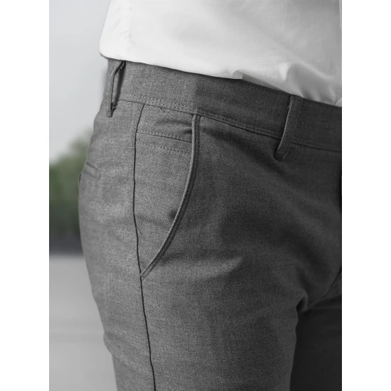 Vīriešu tumši pelēkas chino bikses Reno Klasiskās bikses