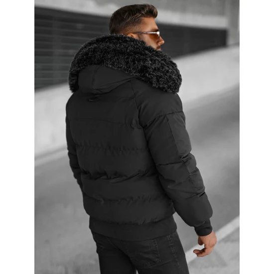 Vīriešu melna ziemas jaka Vitor O/M798Z