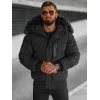 Vīriešu melna ziemas jaka Vitor O/M798Z
