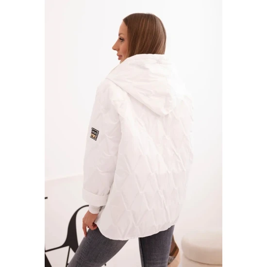 Sieviešu balts stiprais stiprais Evelin Sieviešu jakas