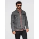 Vīriešu tumši pelēka džinsa jaka Auger Rudens/Pavasaris
