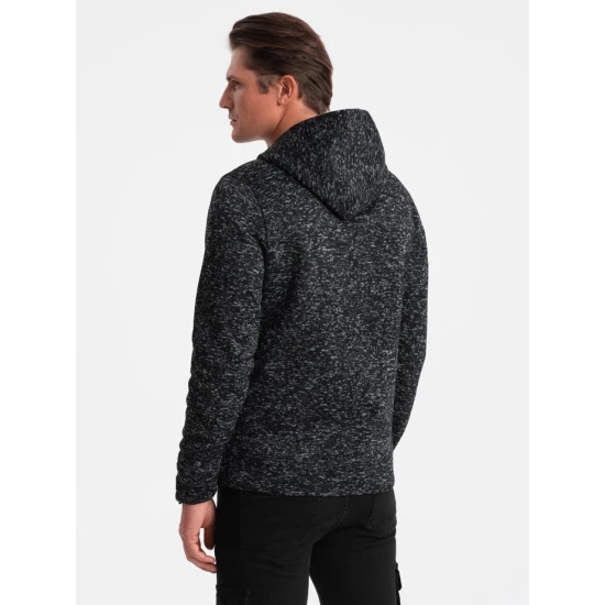 Vīriešu tumši pelēks džemperis ar kapuci One Džemperi ar kapuci