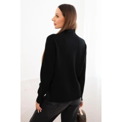 Sieviešu melns džemperis Soni