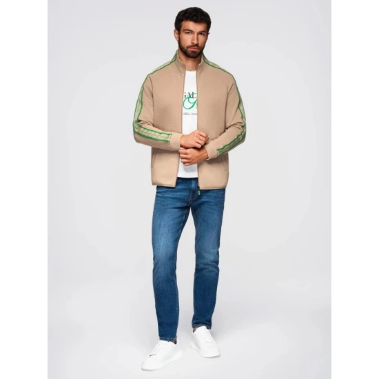 Vīriešu gaiši brūns džemperis Performance Džemperi bez kapuciņiem