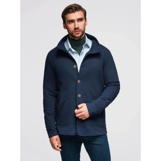 Vīriešu tumši zils džemperis Leo Džemperi