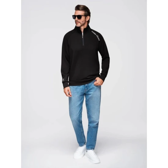 Vīriešu melns džemperis Exim Džemperi