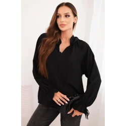 Sieviešu melna blūze Milānā