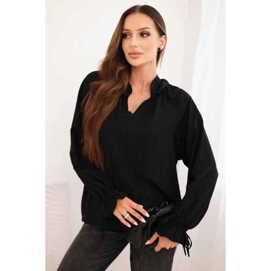 Sieviešu melna blūze Milānā Blūzes
