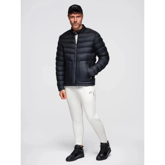 Vīriešu melnā jaka Garin. Ādas jakas