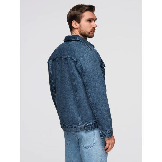 Vīriešu zila džinsa jaka Auger Rudens/Pavasaris