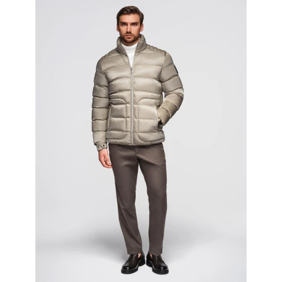 Vīriešu stepēta pelēka jaka Wudi Ziemas jakas