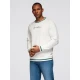 Vīriešu balts džemperis Ombre Džemperi bez kapuciņiem
