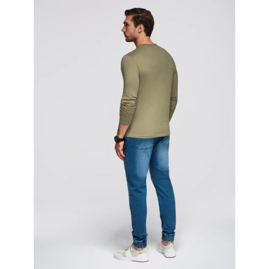 Vīriešu haki krekls ar garām piedurknēm Nyc Blūzes