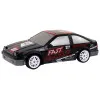 Tālvadības pults vadāma sporta automašīna R/C 1:24 melnā krāsā ar maināmiem riteņiem Radio vadāmās rotaļlietas