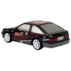 Tālvadības pults vadāma sporta automašīna R/C 1:24 melnā krāsā ar maināmiem riteņiem Radio vadāmās rotaļlietas