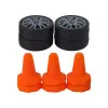 Remote Controlled Sports Car R/C 1:24 Orange Interchangeable Wheels Radio vadāmās rotaļlietas