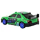 Tālvadības pults vadāma sporta automašīna R/C 1:24 Zaļā krāsā ar maināmiem riteņiem Radio vadāmās rotaļlietas
