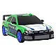 Tālvadības pults vadāma sporta automašīna R/C 1:24 Zaļā krāsā ar maināmiem riteņiem Radio vadāmās rotaļlietas