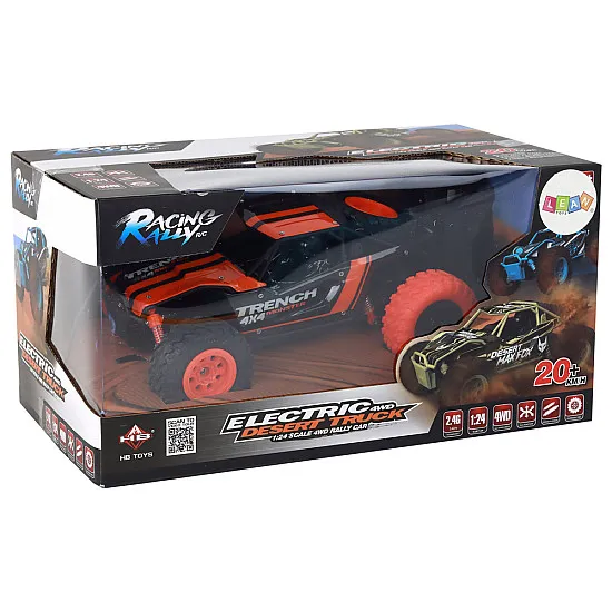 Tālvadības pults vadāma apvidus automašīna R/C 1:24 Orange Radio vadāmās rotaļlietas