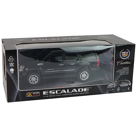 Cadillac Escalade R/C automašīnas melnā gaisma skaņa 1:16 Radio vadāmās rotaļlietas