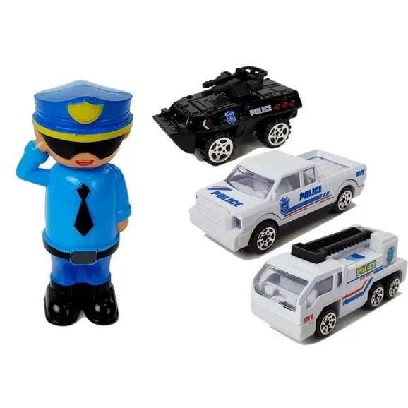 Policijas automašīna ar Uzņēmuma automašīnas