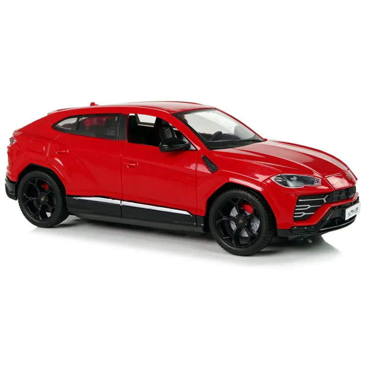 Automobiļu R/C 1:24 Lamborghini Urus Red 2.4 G lukturi Radio vadāmās rotaļlietas