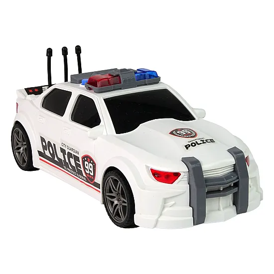 Balta sporta policijas automašīna Uzņēmuma automašīnas