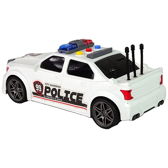 Balta sporta policijas automašīna Uzņēmuma automašīnas