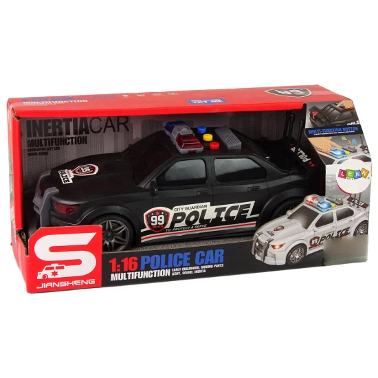 Melna sporta policijas automašīna Uzņēmuma automašīnas