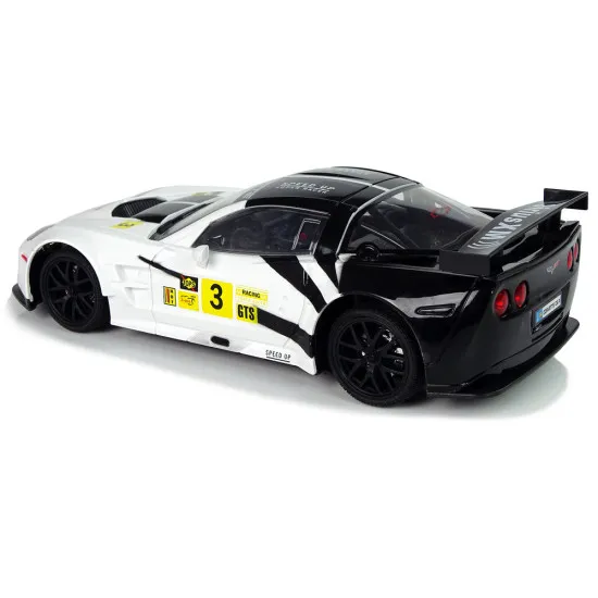 Sacīkšu sporta auto R/C 1:18 Corvette C6.R balts 2.4 G lukturi Radio vadāmās rotaļlietas