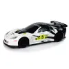 Sporta auto R/C 1:24 Corvette C6.R balts 2.4 G lukturi Radio vadāmās rotaļlietas